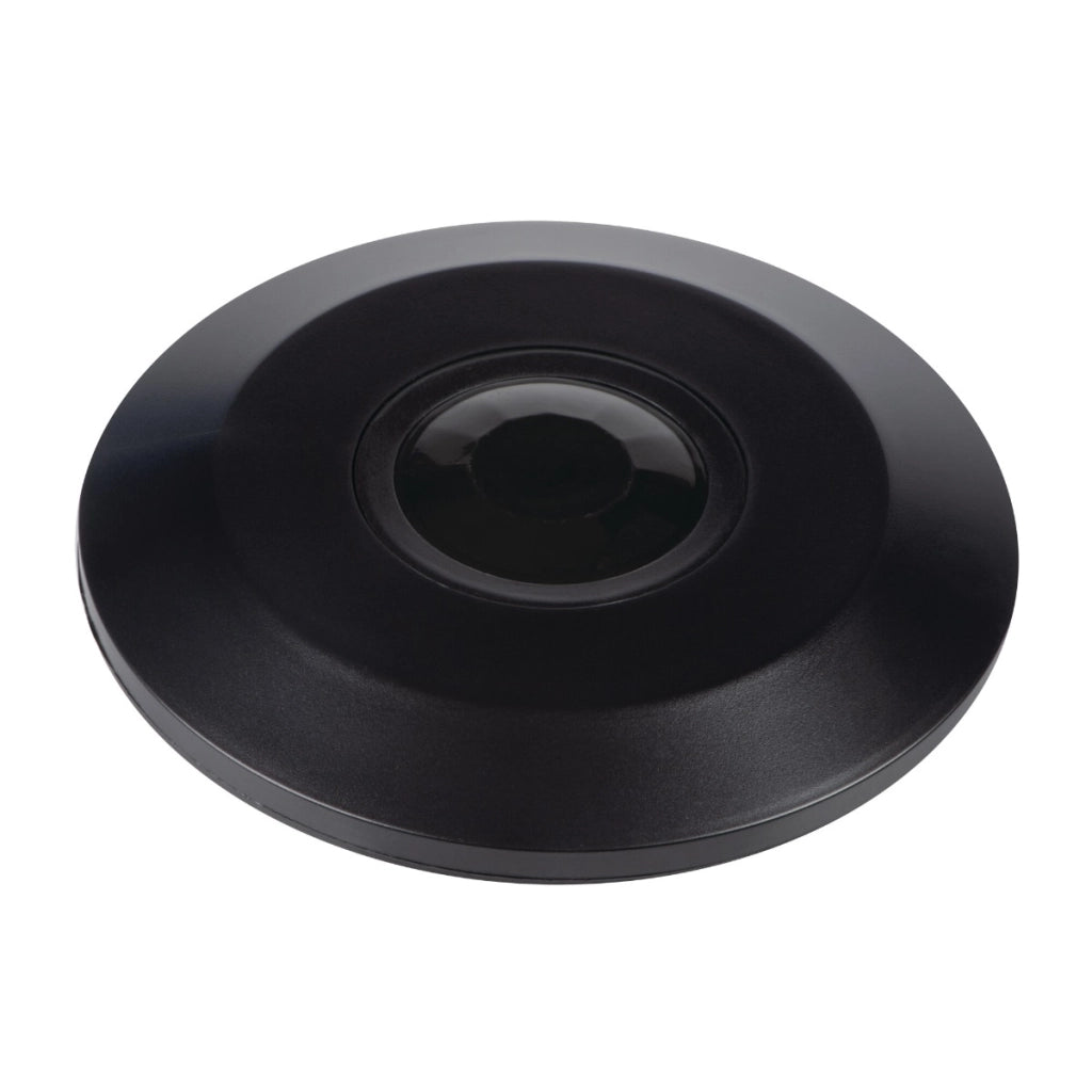 Sensore PIR soffitto nero Ø11,5cm 6m IP20 ZONA Kanlux