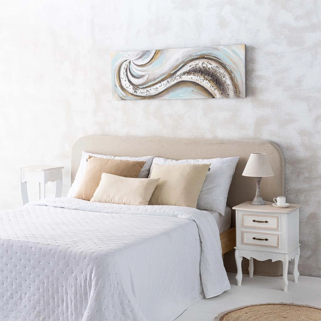Lampada da tavolo in metallo grigio 23x23x38h