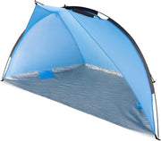 Ombrellone per il mare - Protezione solare e vento per tre persone - Tenda da campeggio con protezione UV - Borsa da spalla - tenda da spiaggia - protezione dal sole e dal vento