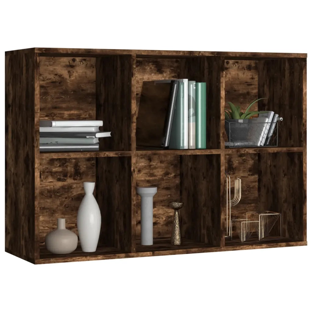 Libreria/Credenza Rovere Fumo 66x30x98 cm in Legno Multistrato 815294