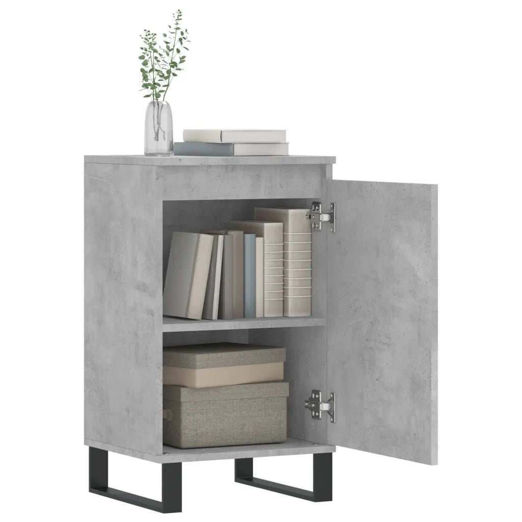 Credenze 2 pz Grigio Cemento 40x35x70 cm in Legno Multistrato 831077