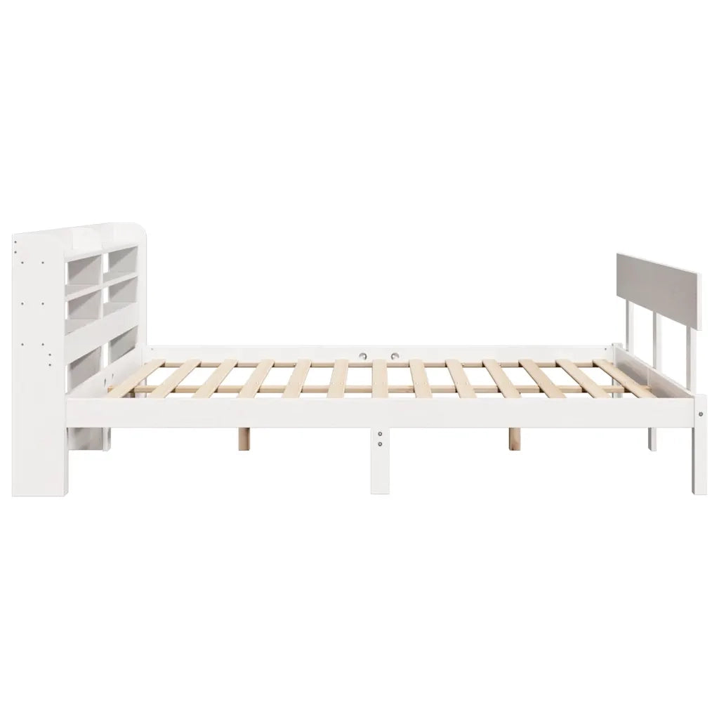 vidaXL Letto senza Materasso Bianco 120x200 cm Legno Massello di Pino