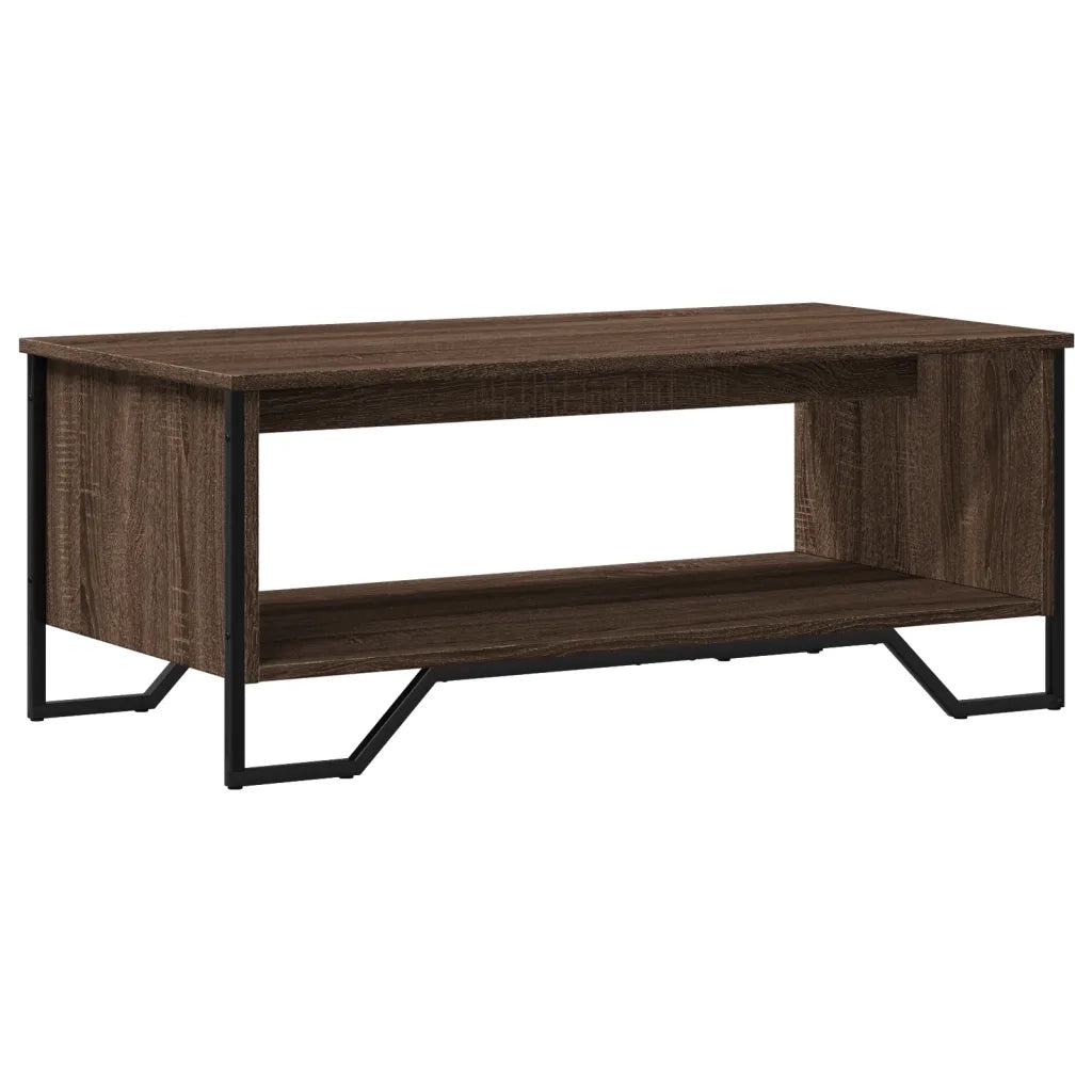 Tavolino salotto | Tavolino da caff¨¨ | Tavolino da Soggiorno Rovere Marrone 100x51x40 cm Legno Multistrato