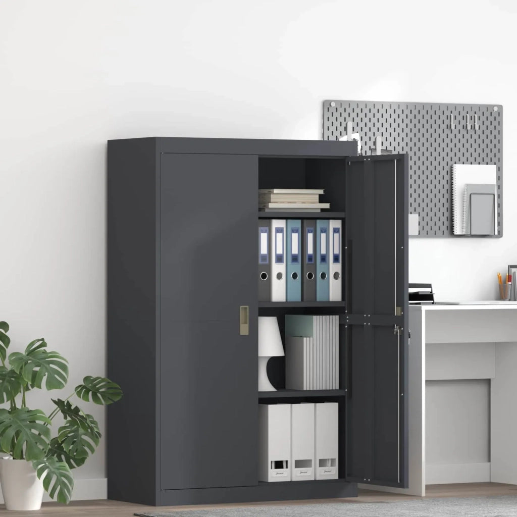 Armadio Antracite 90 x 40 x 140 cm Acciaio