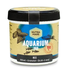 Nutramare Aquarium360 Mix Ø0,03-2mm 250ml - granulato Premium per pesci d'acqua dolce