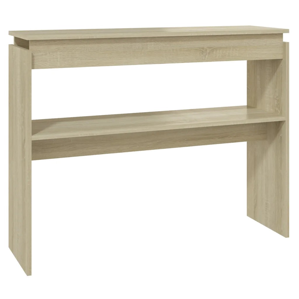 Tavolino Consolle Rovere Sonoma 102x30x80 cm Legno Multistrato 808326