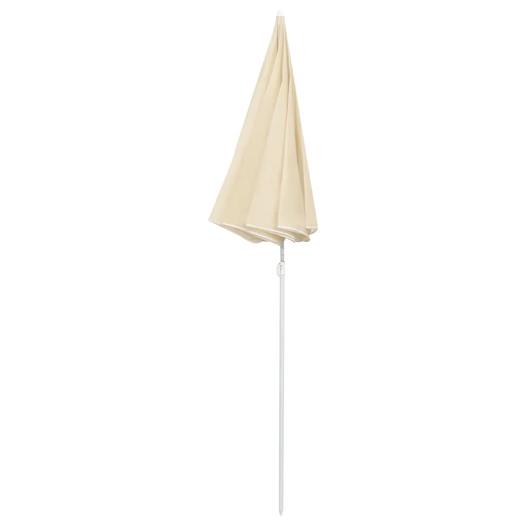 Ombrellone da Esterni con Palo in Acciaio 180 cm Sabbia cod mxl 22851