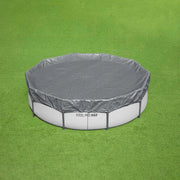Bestway Copertura per piscina Ø3,05 m Rotondo Poliestere Grigio 42035725