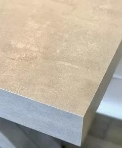 Tavolo rettangolare a croce allungabile in finitura beton nobilitato l.160 p.90 h.76