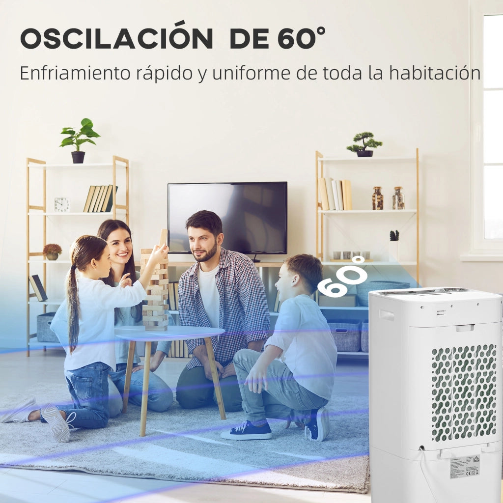 Condizionatore Portatile Silenzioso ¨C zephmum ¨C Bianco 32x37x74 cm LED Telecomando