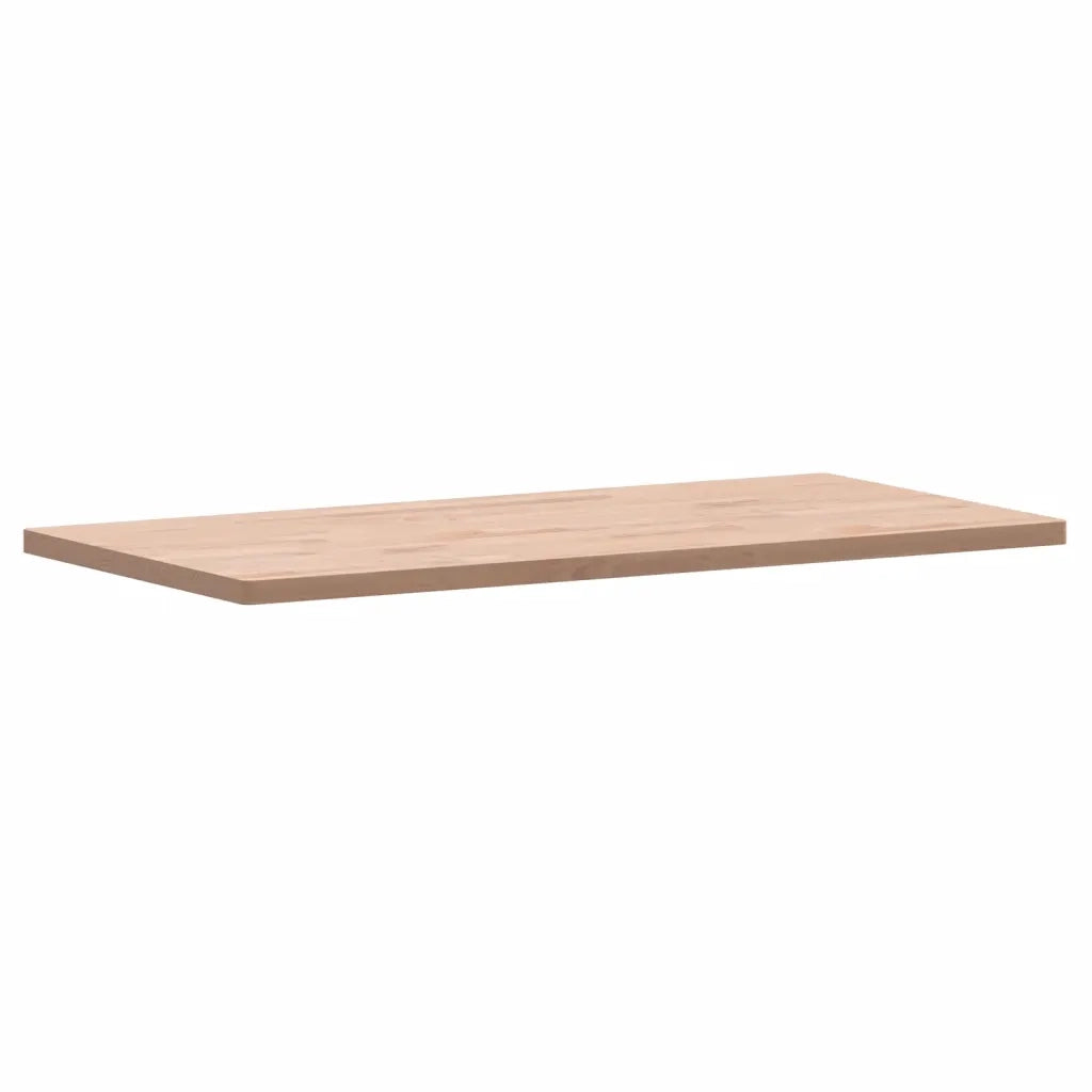 Piano Bagno 100x50x2,5 cm in Legno Massello di Faggio 355989
