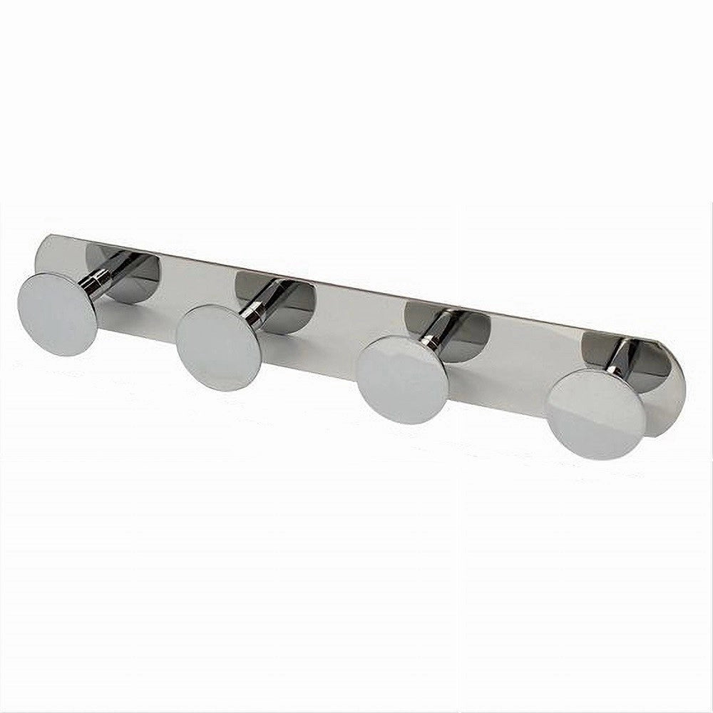 Trade Shop - Appendino Con 4 Ganci Appendi Porta Asciugamano 4 Posti Bagno Casa Cromato 59763 -