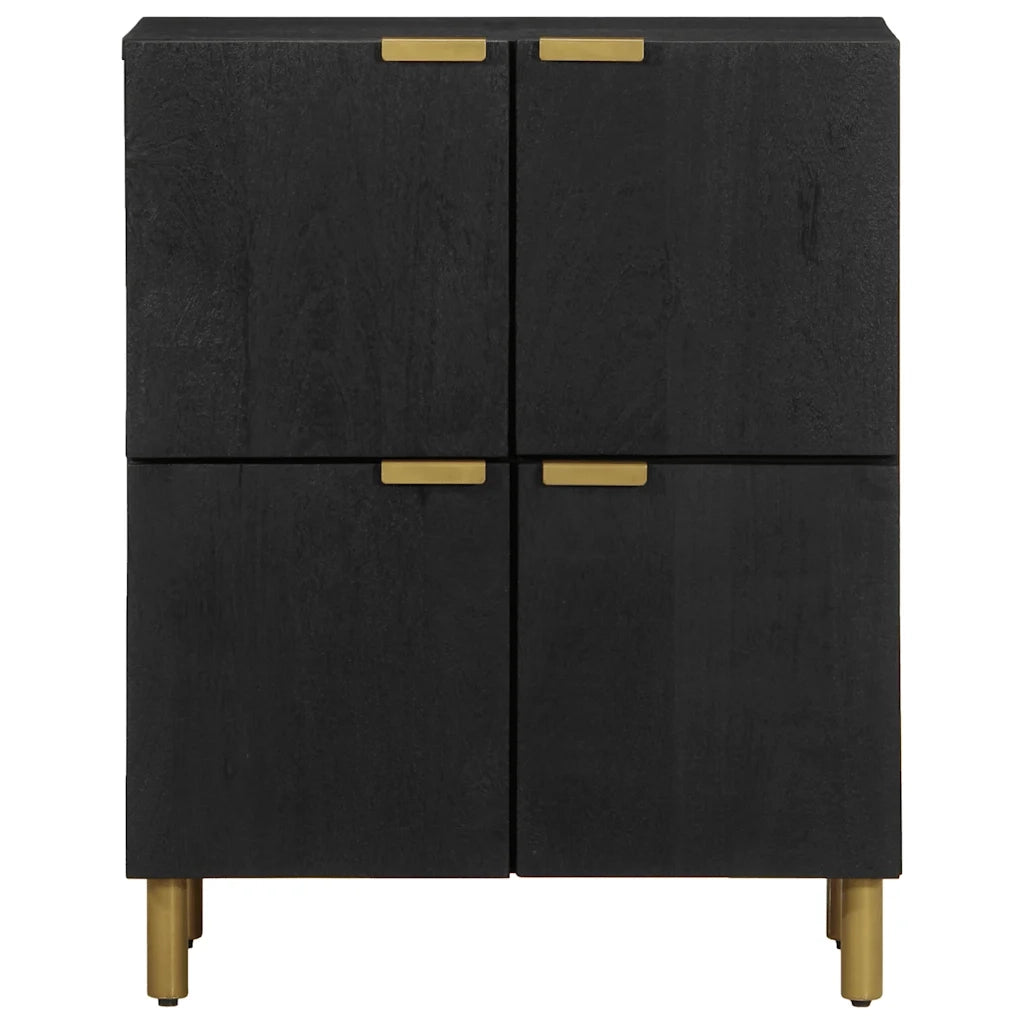 Credenza-Buffet-Armadio da cucina Nera 60x33x75 cm in Legno Multistrato 226987