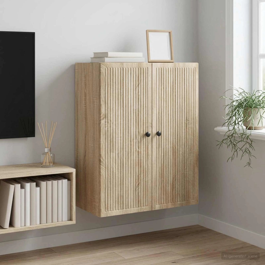Mobiletto a muro Rovere Sonoma 66 x 34,5 x 90 cm 897887