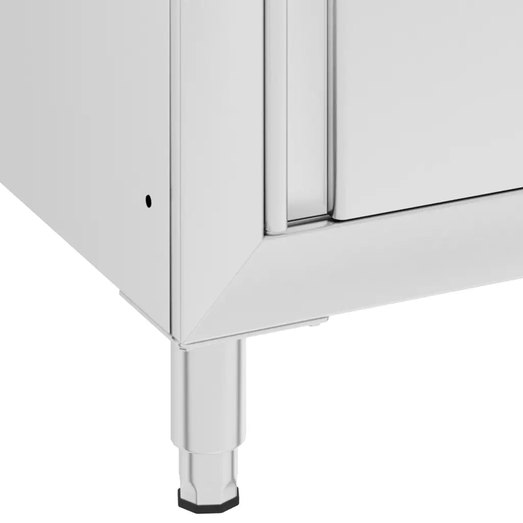 Mobiletto da cucina-Armadio da cucina Commerciale in Acciaio Inox 60x60x96 cm