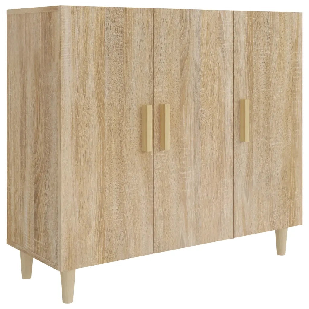 Credenza Rovere Sonoma 90x34x80 cm in Legno Multistrato cod mxl 12385