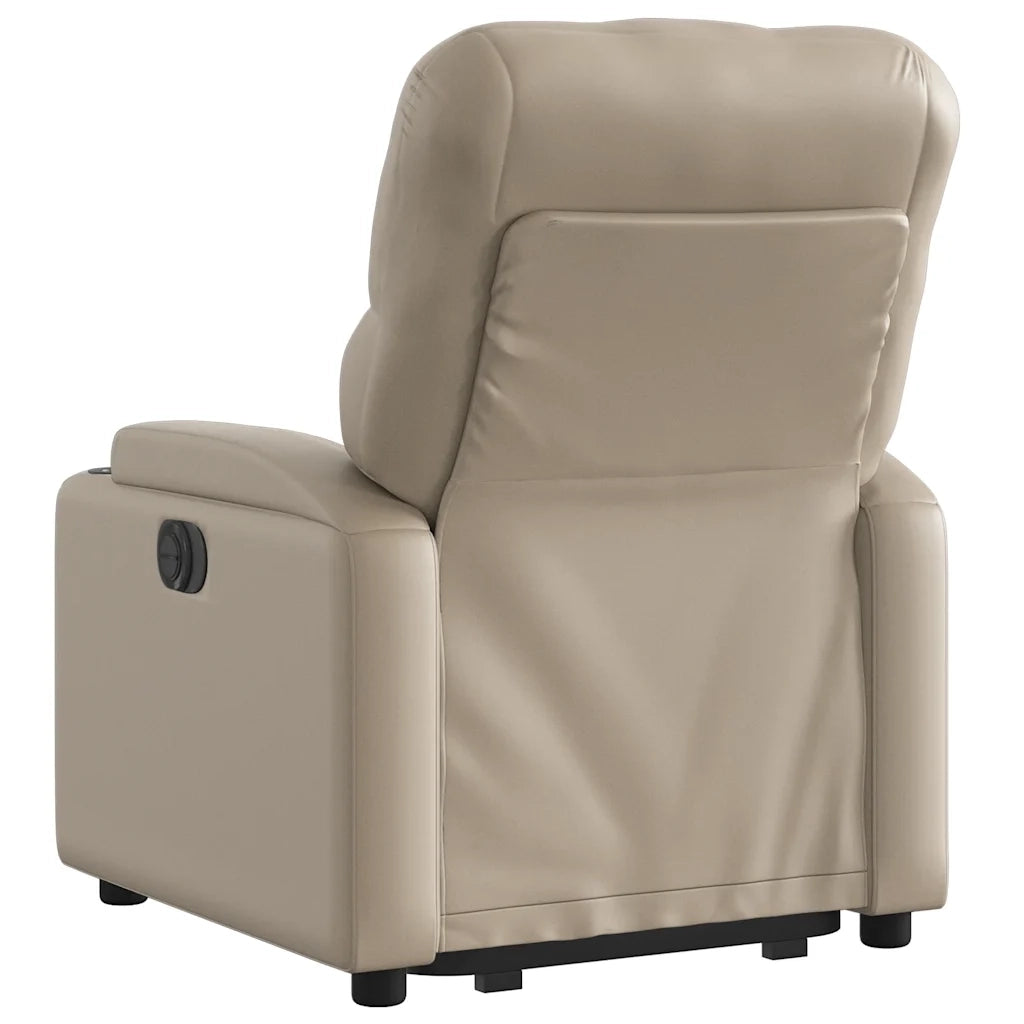 Poltrona Alzapersona Reclinante Elettrica Cappuccino Similpelle 3204792