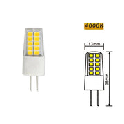 Trade Shop - Lampadina G4 Led Smd 2,5 Watt 12v Luce Fredda 6500k Calda 3000k Naturale 4000k - -bianco Naturale      -