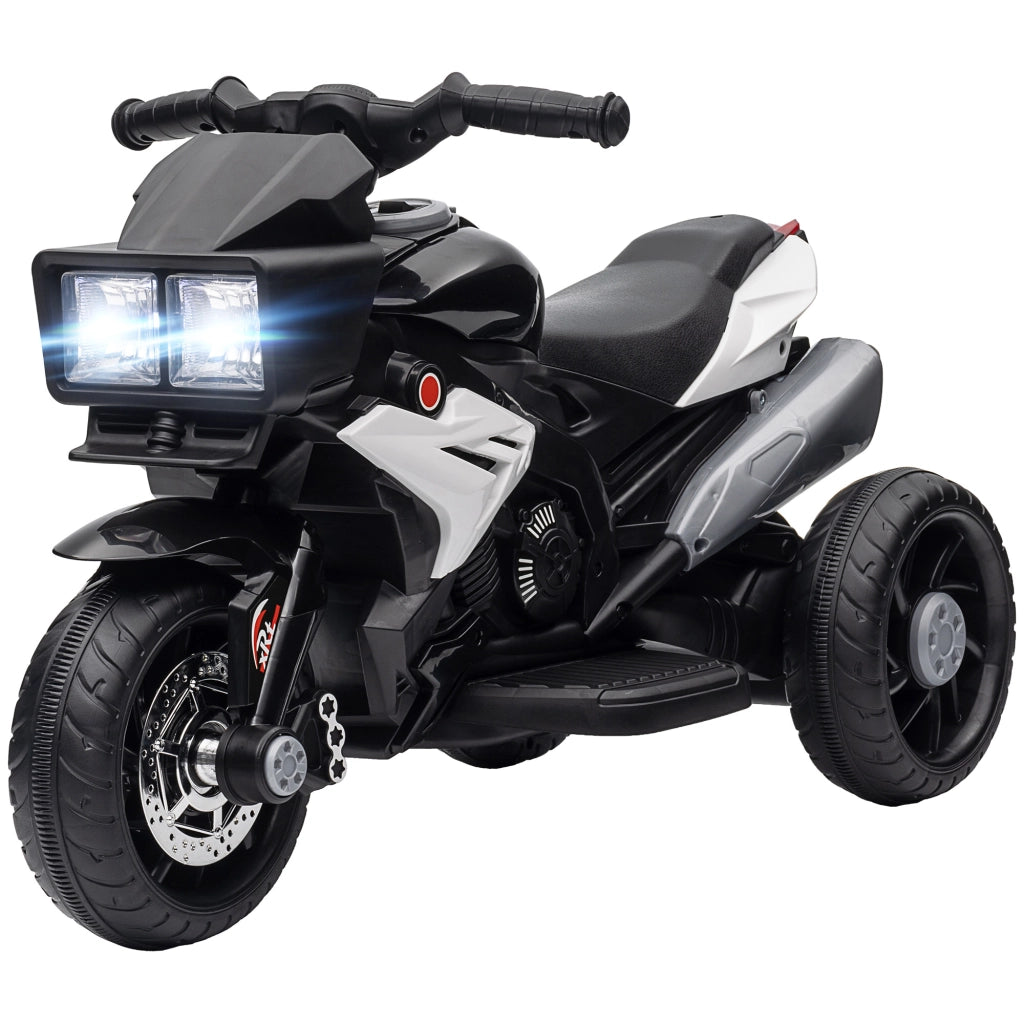 Moto Elettrica Bambini con Luci e Musica ¨C zephmum ¨C 3 km/h Nero
