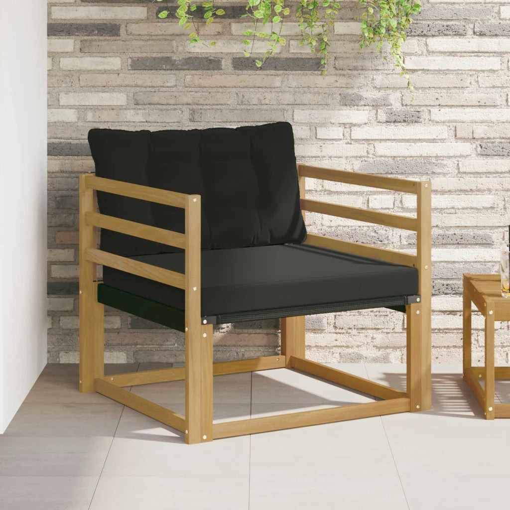 Set di divani da esterno-Sofa da giardino Legno di Acacia Massello e Textilene 275323