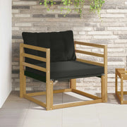 Set di divani da esterno-Sofa da giardino Legno di Acacia Massello e Textilene 275323