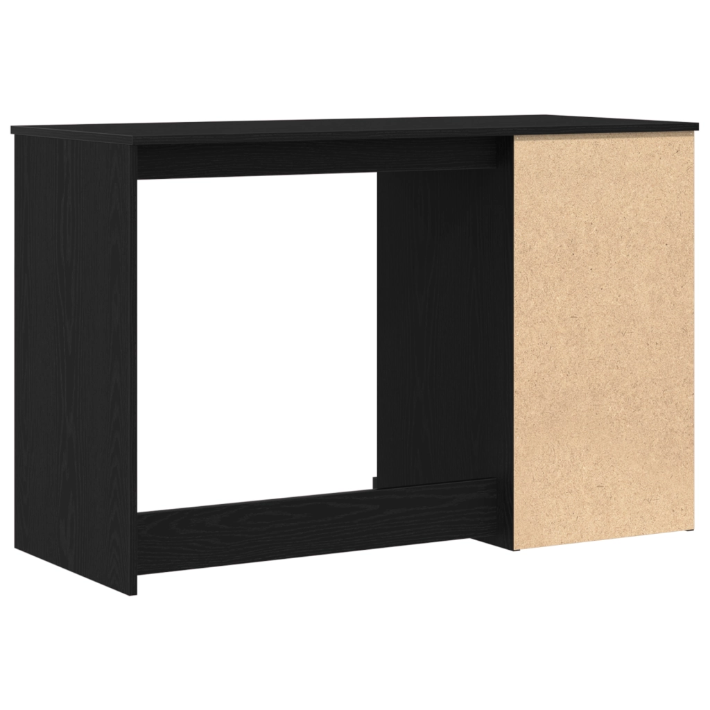 Scrivania con spazio di stoccaggio Rovere Nero 50x115x75 cm Legno ingegnerizzato