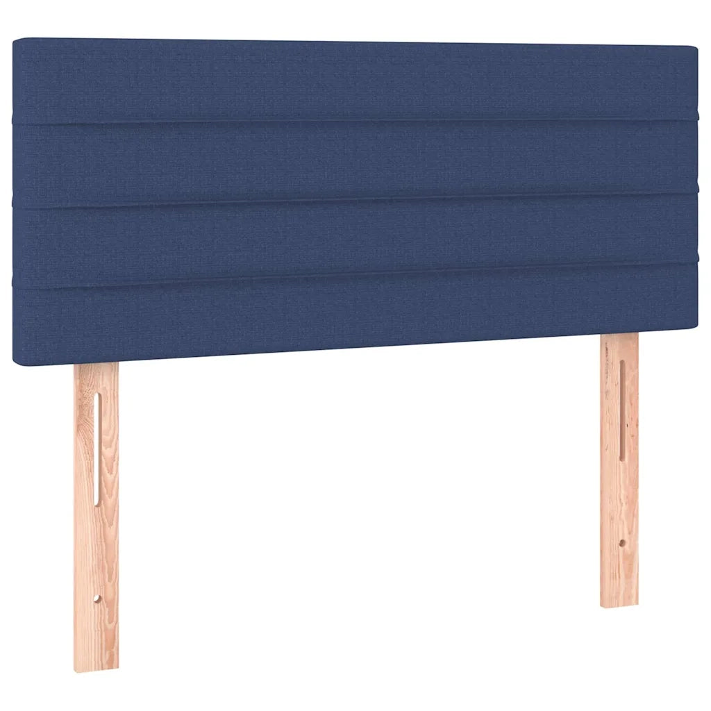Letto singolo | Letto per adulti | Giroletto a Molle con Materasso Blu 80x200 cm inTessuto