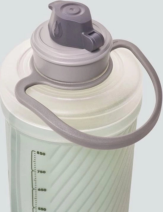 Ottimale borsa acqua pieghevole 750 ml, 1 l, 1,5 l per escursioni e campeggio – leggera e sostenibile