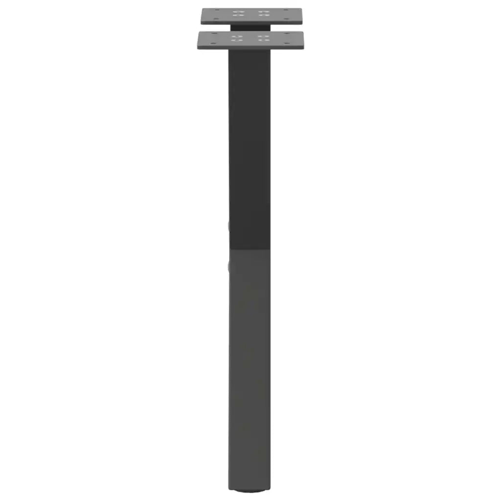 Gambe per Tavolino da CaffÃ¨ a Forma di X 2 pz Antracite 28x(42-43) cm Acciaio