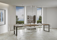 Tavolo Allungabile 160-420x90x77 cm Tecno Evolution Noce