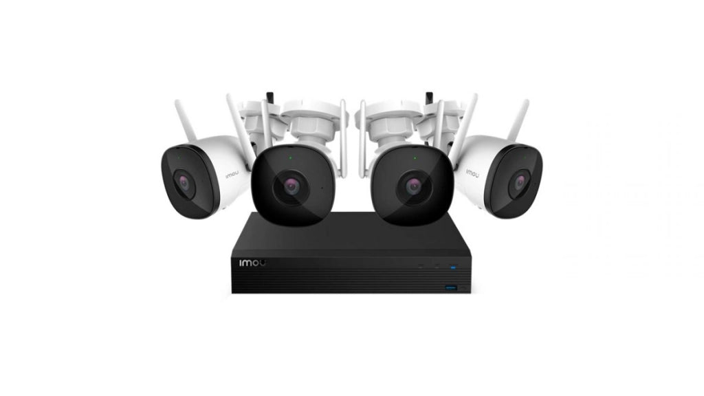 Kit Videosorveglianza IMOU WiFi 4 Telecamere Bullet 2MP Full HD NVR 4 Canali HDD 1TB