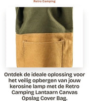 Lanterna da Campeggio Retro - Borsa di Stoccaggio in Canapa - Copertura Protettiva - Sostenibile e Proteggente - Colori Personalizzabili - Per Lampada a Kerosene - Ideale per l'Uso Esterno