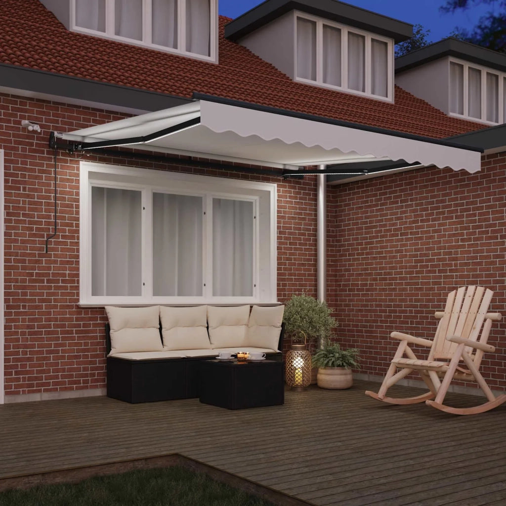 Tessuto per Tenda con Bianco 350 x 250 cm Poliestere 3330364