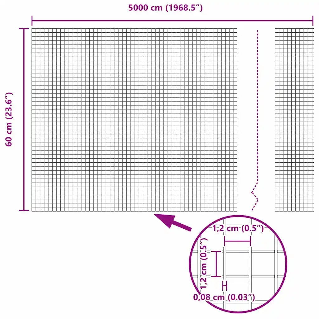 Recinzione in Rete Saldato Grigio 42005241