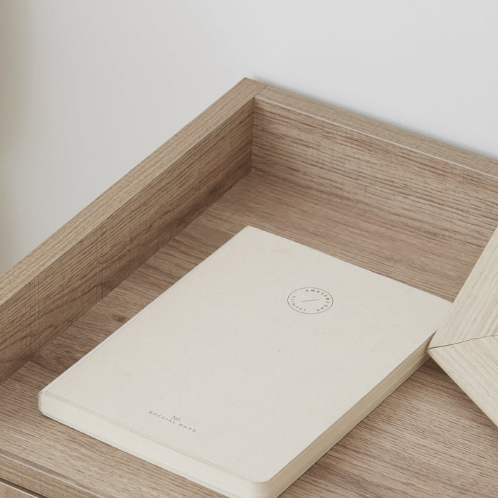 Set 2 Comodini Sospesi 40x30x19,5 cm in Truciolato Naturale