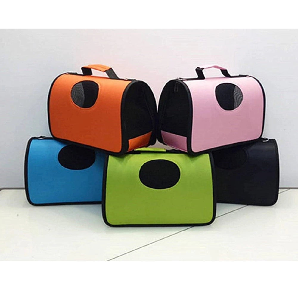 Trade Shop - Borsa Zaino Portatile Pieghevole Viaggio Per Animali Cani Gatti A Tracolla Tg.m -