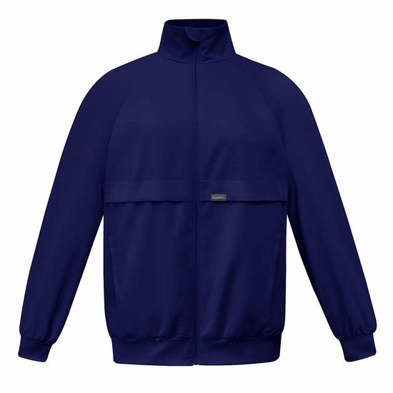 Gilet di Pulizia Professionale - Lunghe Maniche - Collo Alzato - 4 Pochette - Sostenibile - Tessuto Comfortevole