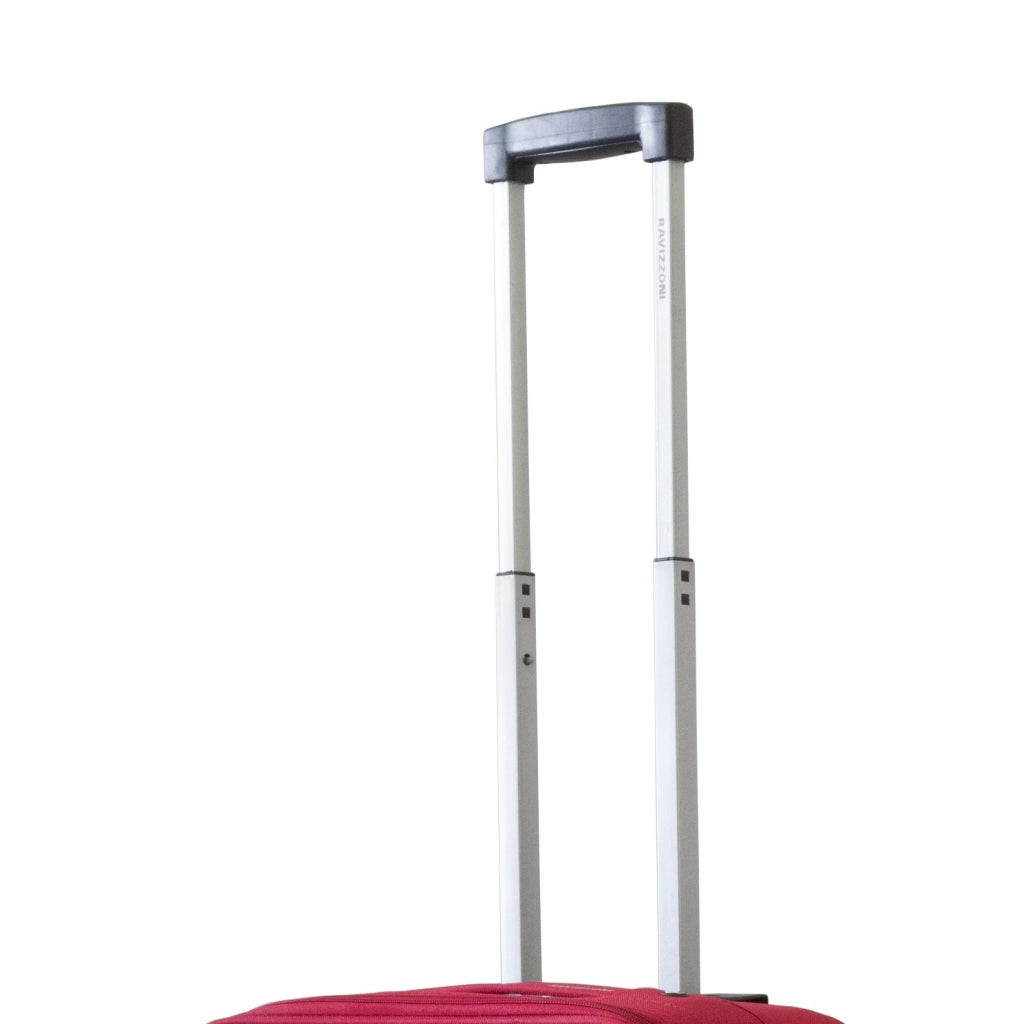 Valigia trolley 40x20x55 cm, rosso, poliestere, ruote, maniglie Ravizzoni Nariti
