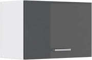 Pensile da cucina R-Line, Antracite lucido, 60 cm Piatto, per la libera combinazione all'interno di sistemi cucina modulari