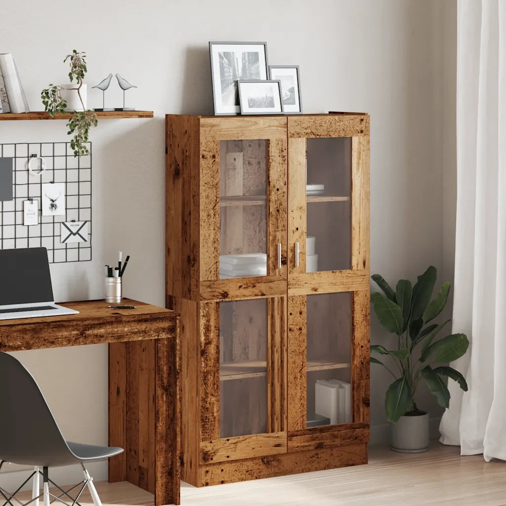 Credenza Alta Legno Antico 82,5x30,5x150 cm in Truciolato 3318718