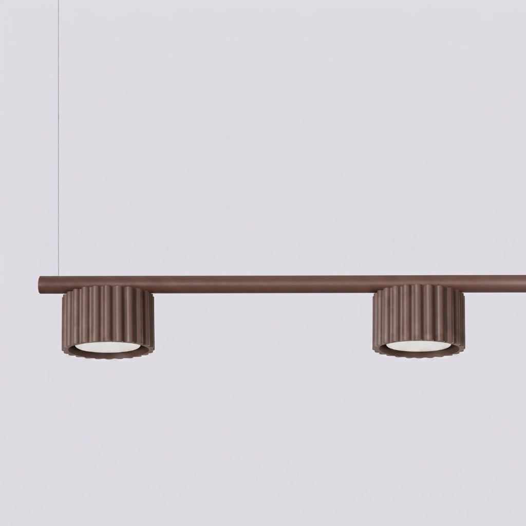Lampadario AURA 4 marrone Gx53