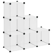 Organizzatore Portaoggetti con 6 Cubi Trasparenti in PP CFW5516578
