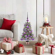 Albero di Natale con 150 LED con supporto Verde 65 cm PE 3396297