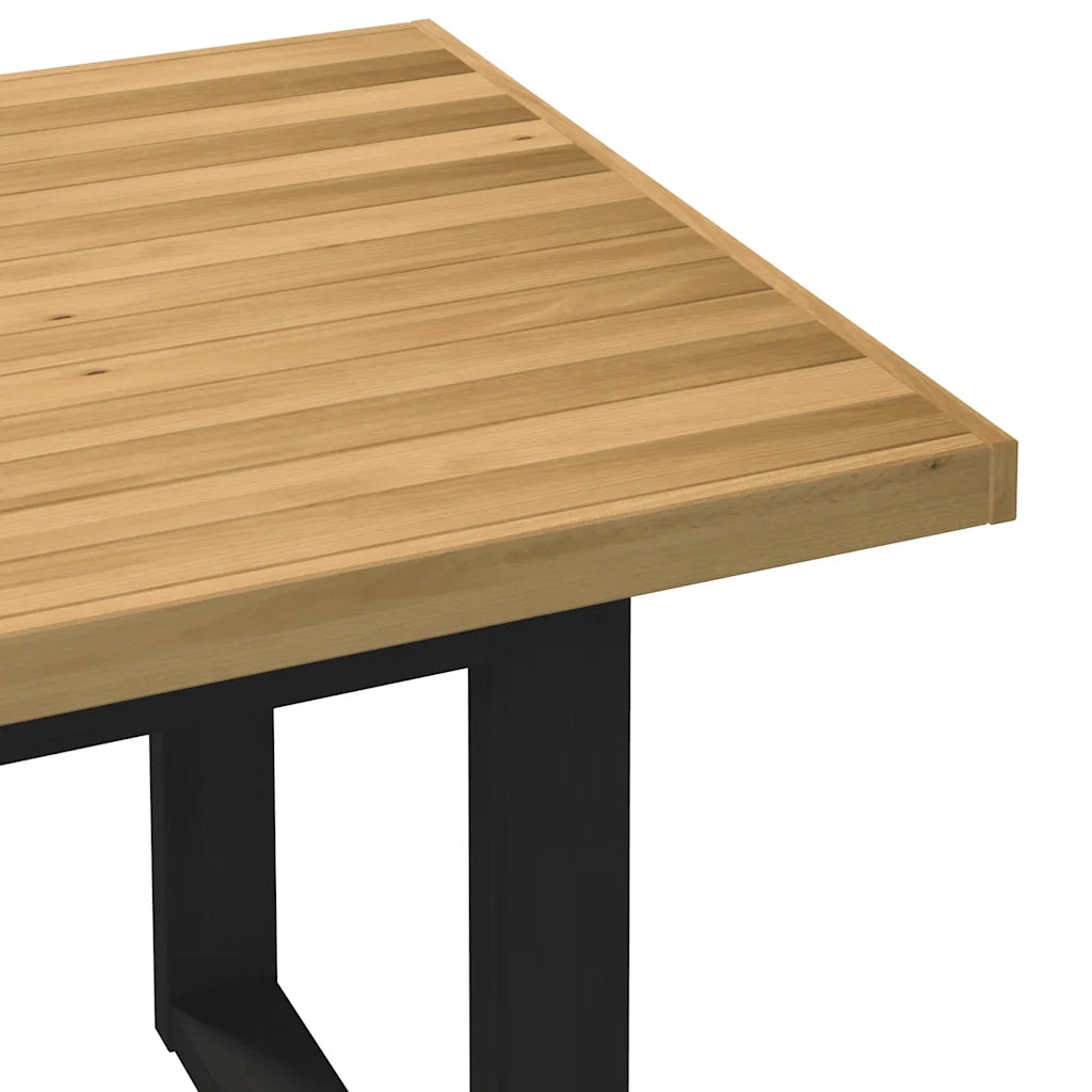 Tavolo Pranzo | Tavolo da cucina NOAIN Gambe a Forma U 180x90x75 cm Legno Massello