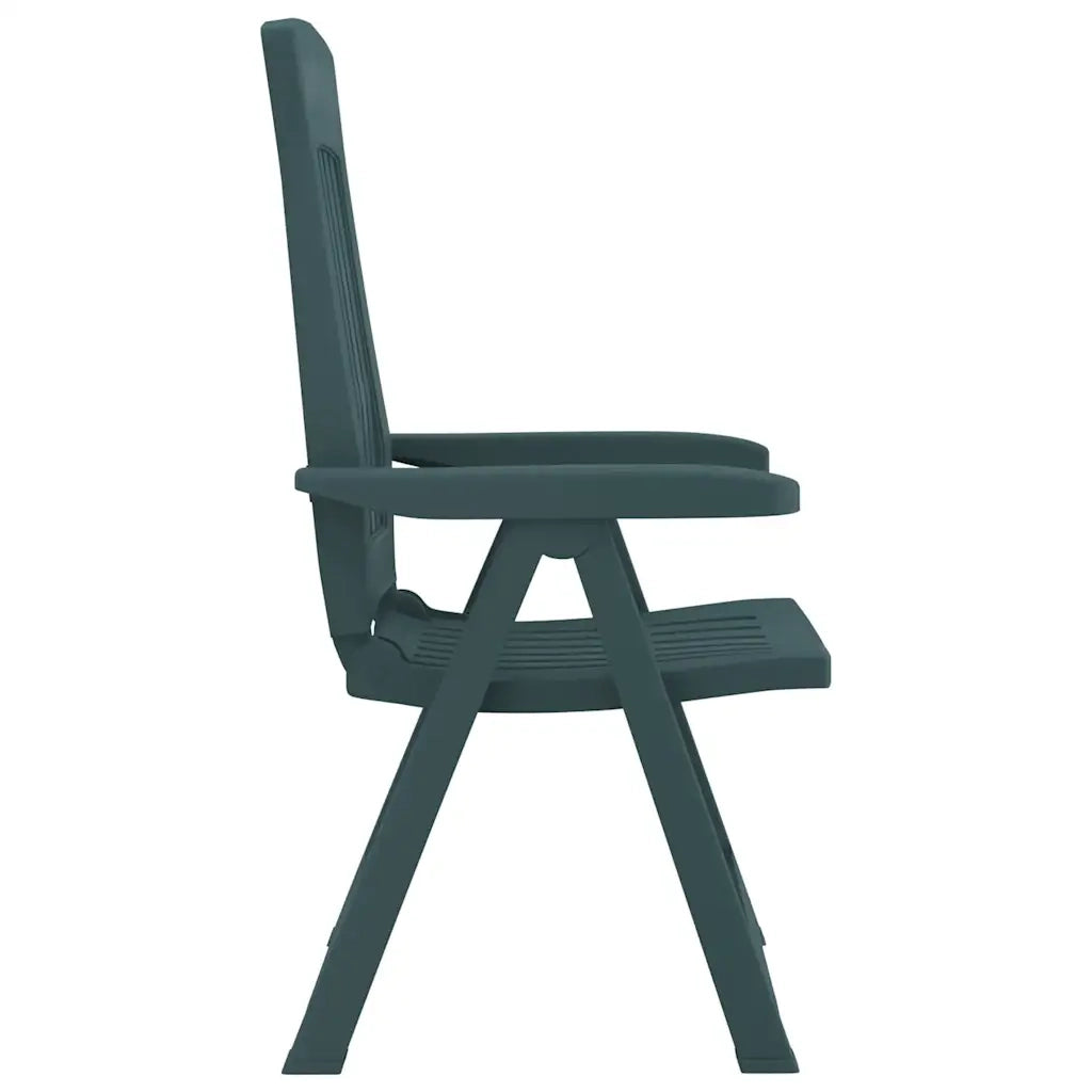Sedie Reclinabili da Giardino 2 pz Verdi in PP 364711