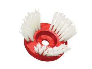 TESTINA A SPAZZOLE CONICHE PER DECESPUGLIATORE IN NYLON  testina ø mm.170  foro ø mm.25,420  mm.1,50    SIT