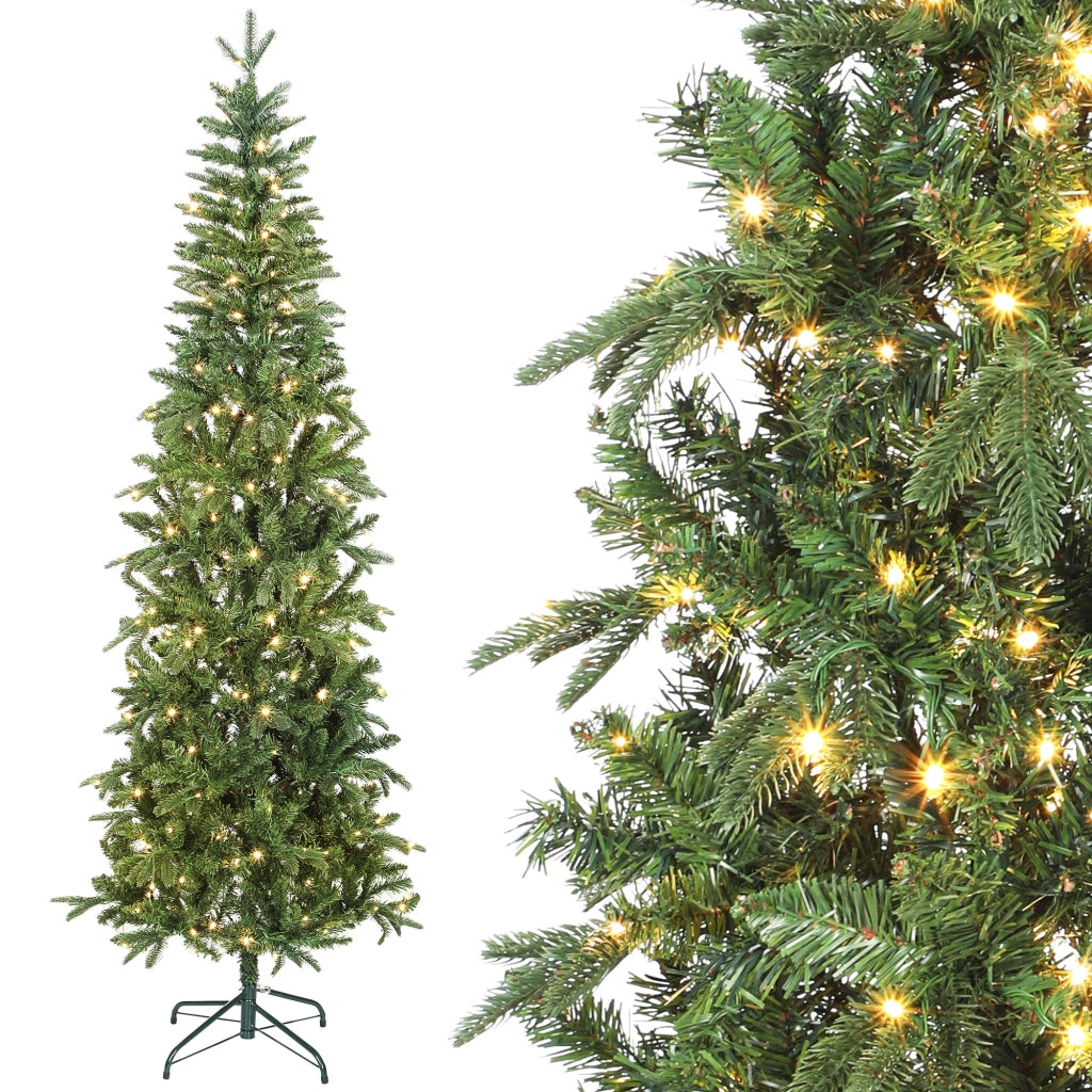 Albero di Natale artificiale 210 cm ¨C zephmum ¨C verde, luci, rami articolati