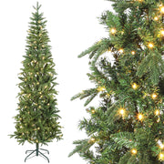 Albero di Natale artificiale 210 cm ¨C zephmum ¨C verde, luci, rami articolati