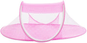 Ombrello portatile pieghevole per bambini, lettino portatile pieghevole, resistente, chiusura a zip auto-alzante, adatto per viaggi in famiglia, all'aperto, 108 x 60 x 38 cm - Punti rosa - 108*63*38cm