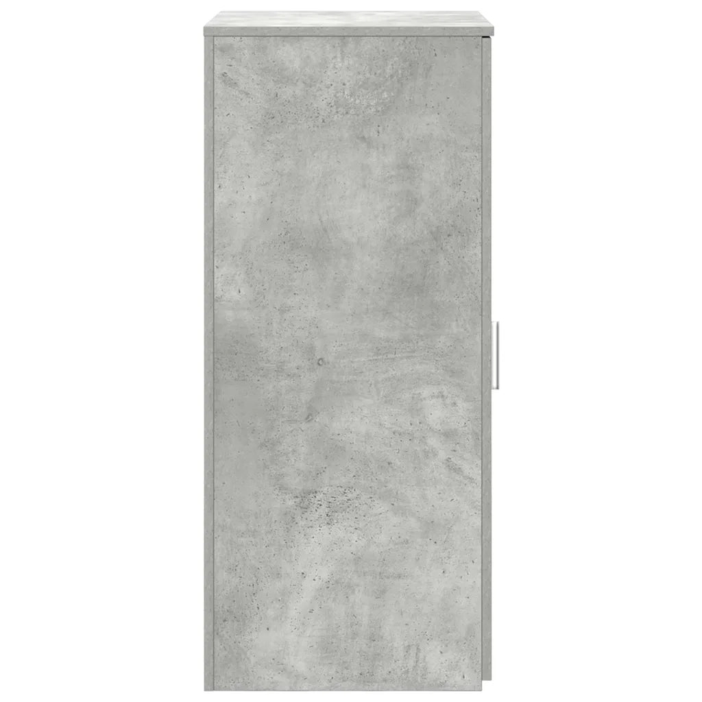 Mobile Portaoggetti Grigio Cemento 50x45x103,5 cm in Truciolato